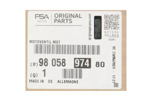 C691AG - VARIABLE SPEED/ 180W/ BROSE 0488021308 0488010182