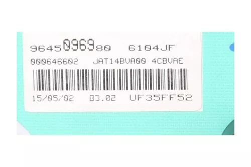  C705JH - B 1.6 16V NFU TU5JP4/ JAEGER T121KJA/ AUTOMATIC/ 9645096980 (C705JH)