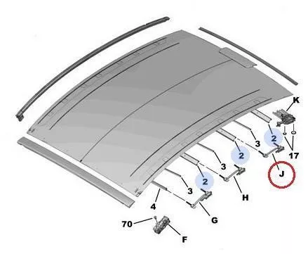 PLURIEL/INTERSLIDE GUIDE SET RIGHT / SEE 8401HW